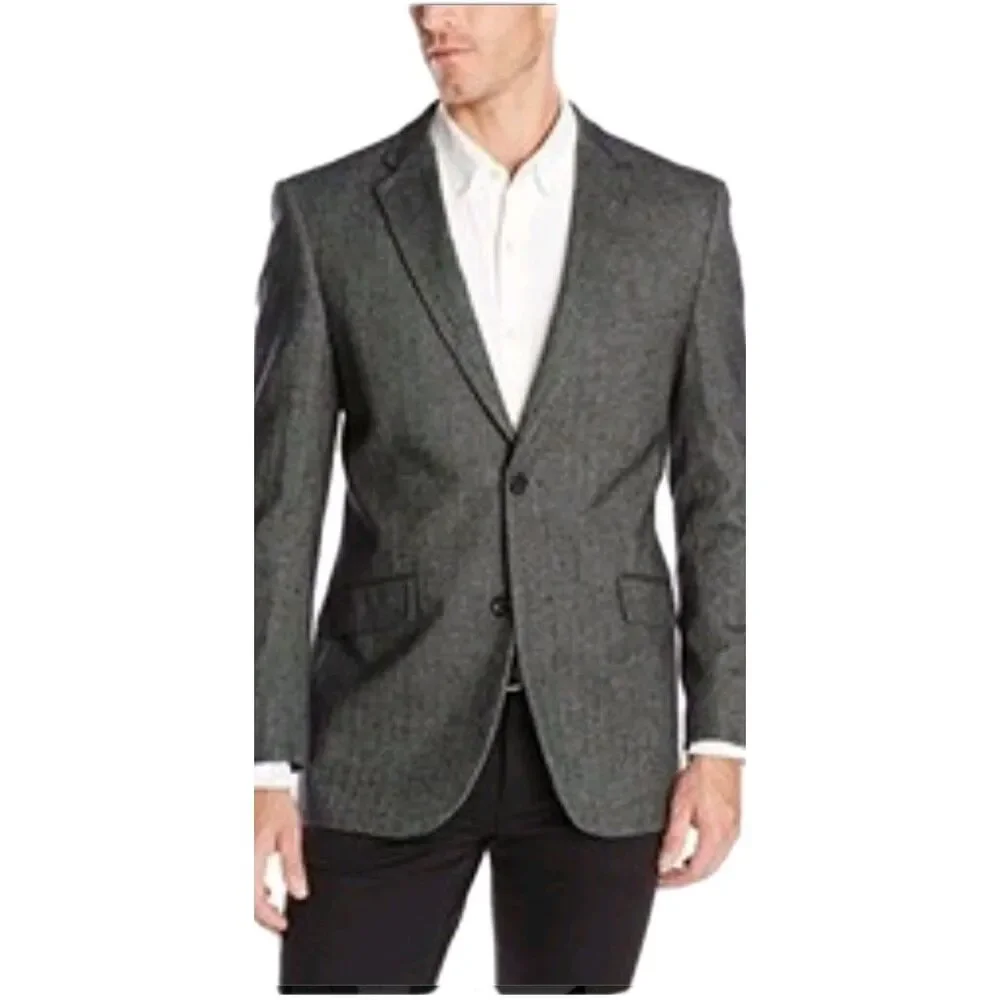US Polo Assn Grey Two-Button Sport Coat Blazer Jacket Men's Size Medium